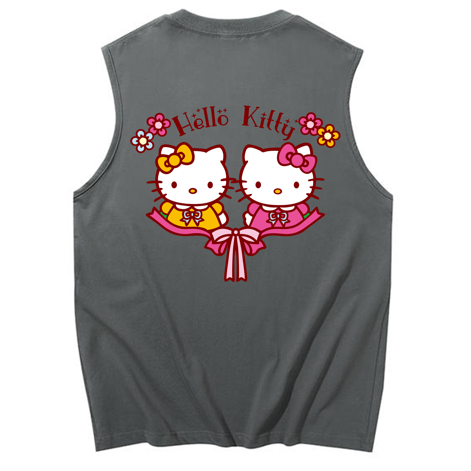 （画像用） Hello Kitty ハローキティ コットン100％タンクトップ（背面プリント）